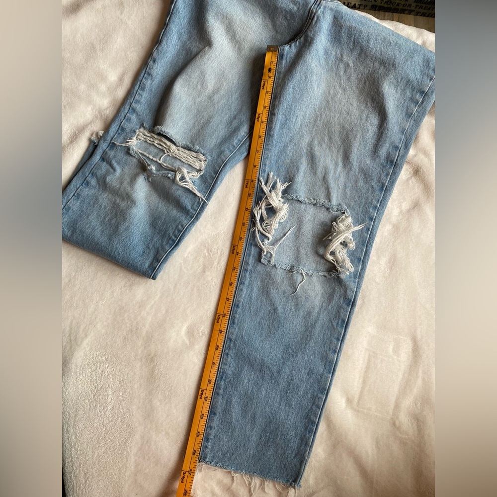 BDG Light Blue Straight Leg Jeans - Picture 9 of 12